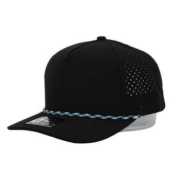 1010 Rope Hat Black / Light Blue Rope