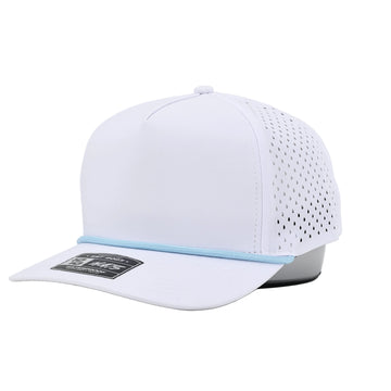 1010 Rope Hat White / Light Blue Rope