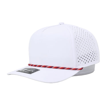 1010 Rope Hat White / Red